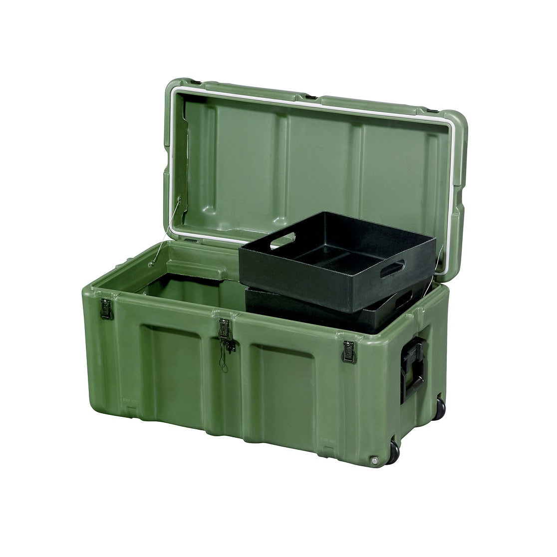 sichere aufbewahrung 474-FTLK-LG Große Militär-Fußkiste für sichere Aufbewahrung – Drava Shop