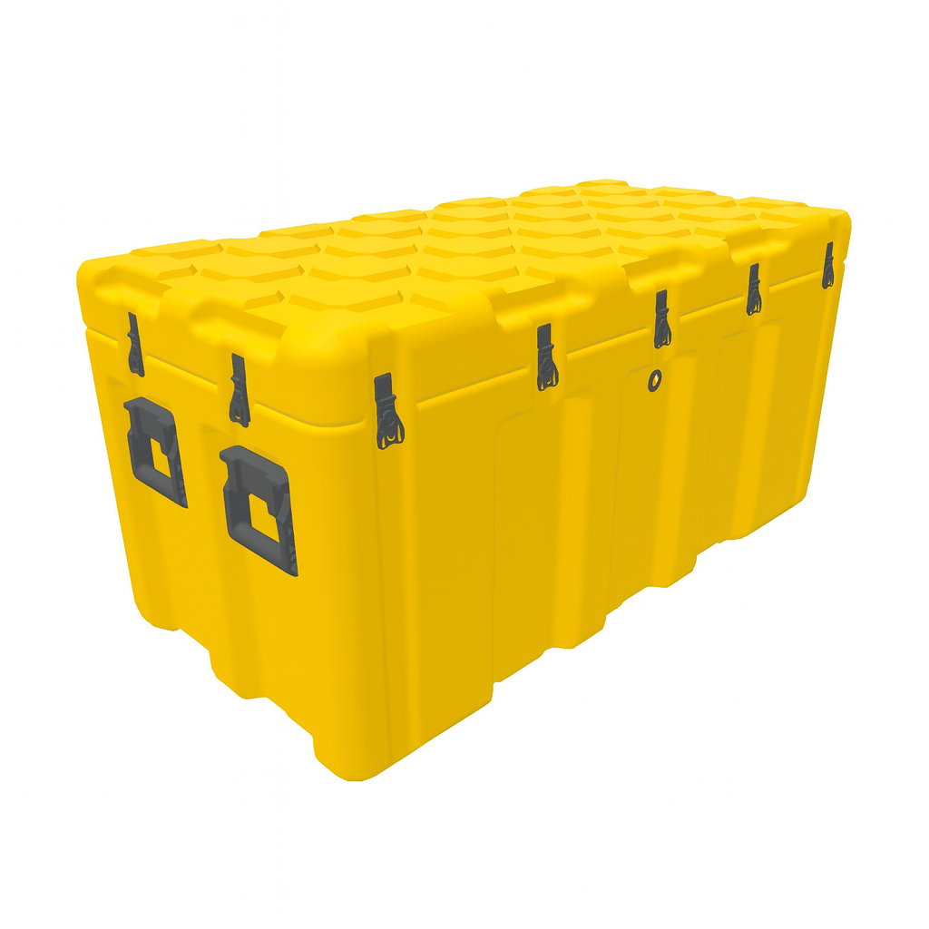 Peli ISP² EU120060-5010 tall inter-stacking pallet case, black, studio view