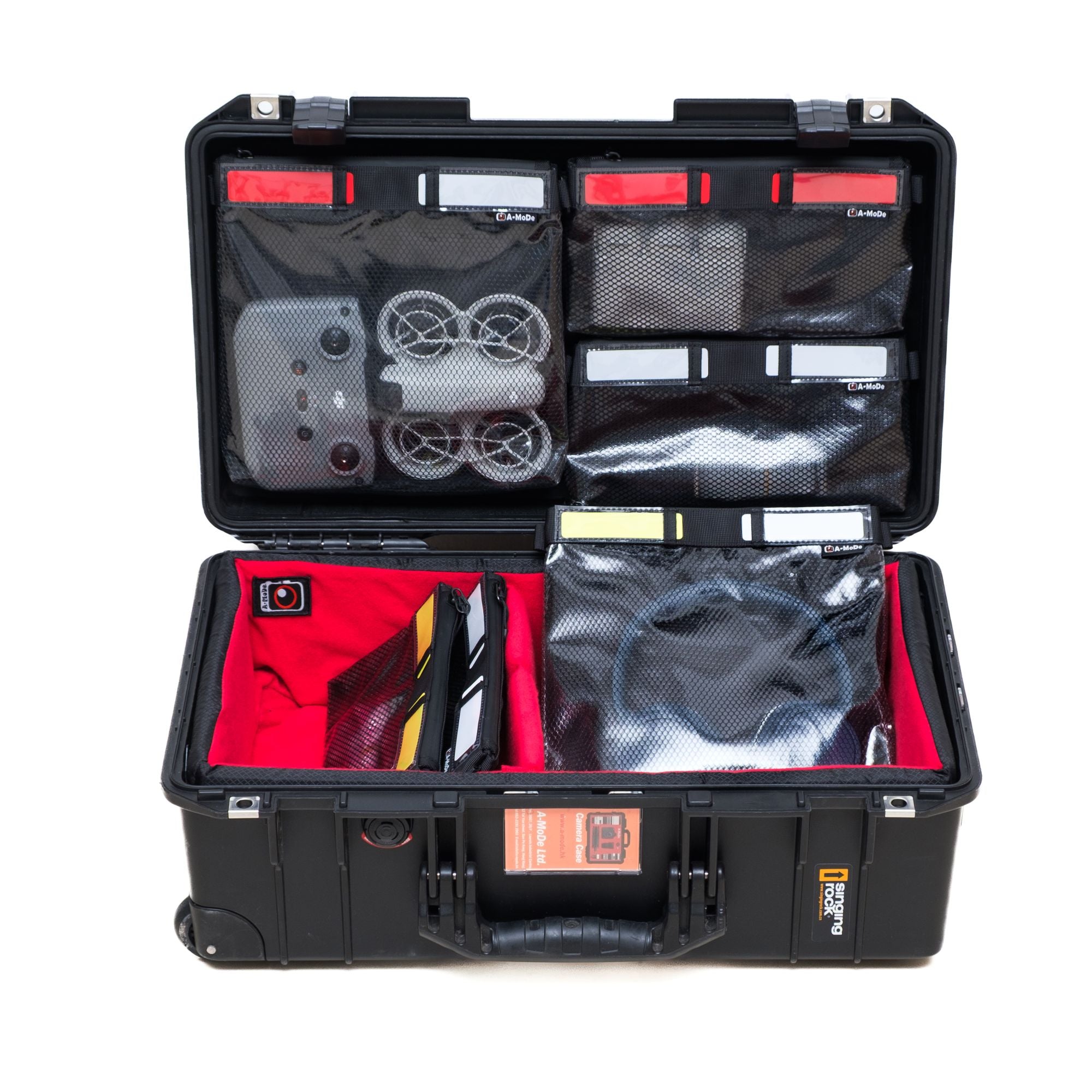 LID1519OBL2 lid organizer mesh pouches for Peli hard cases with zippered dividers