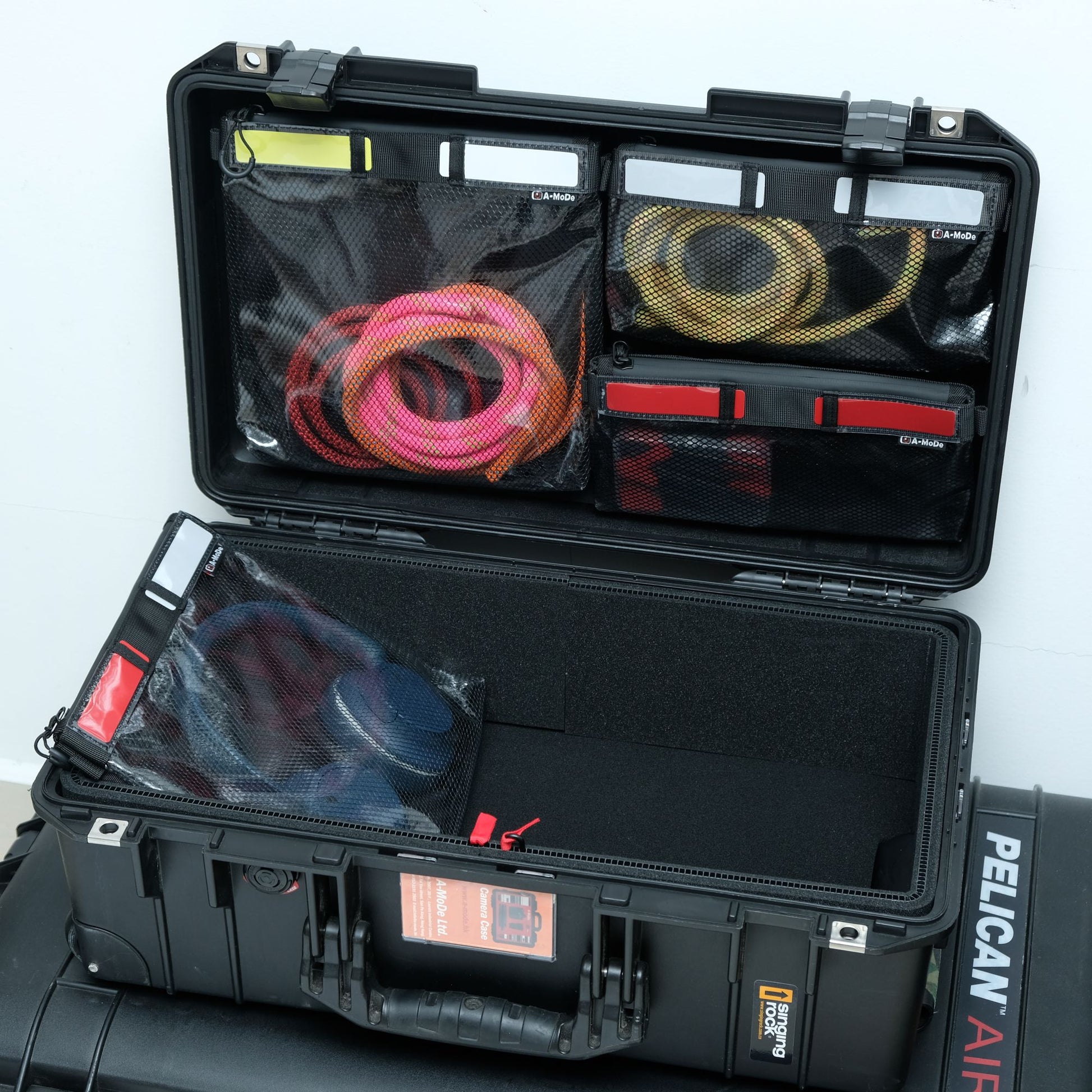 A-Mode LID1519OBL2 mesh accessory pouches for Peli case organizers