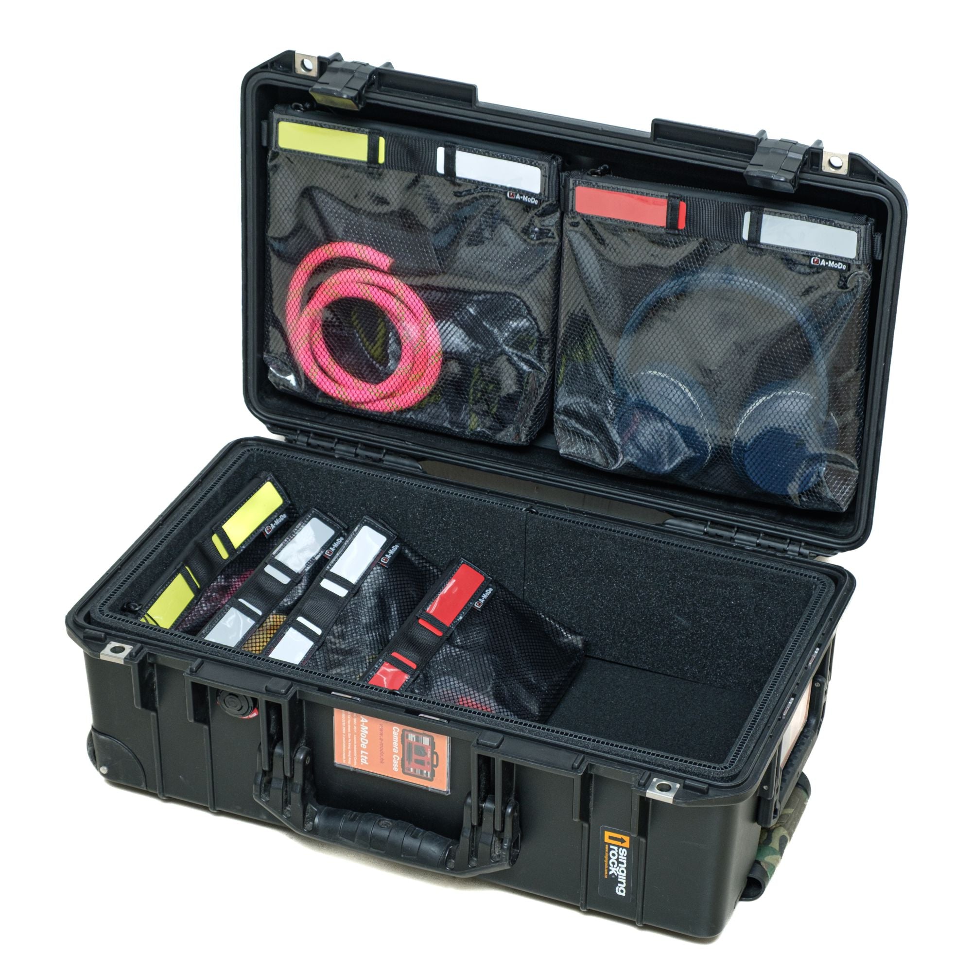 Photo mesh compartments of the LID1519OBL2 lid organizer for Peli cases