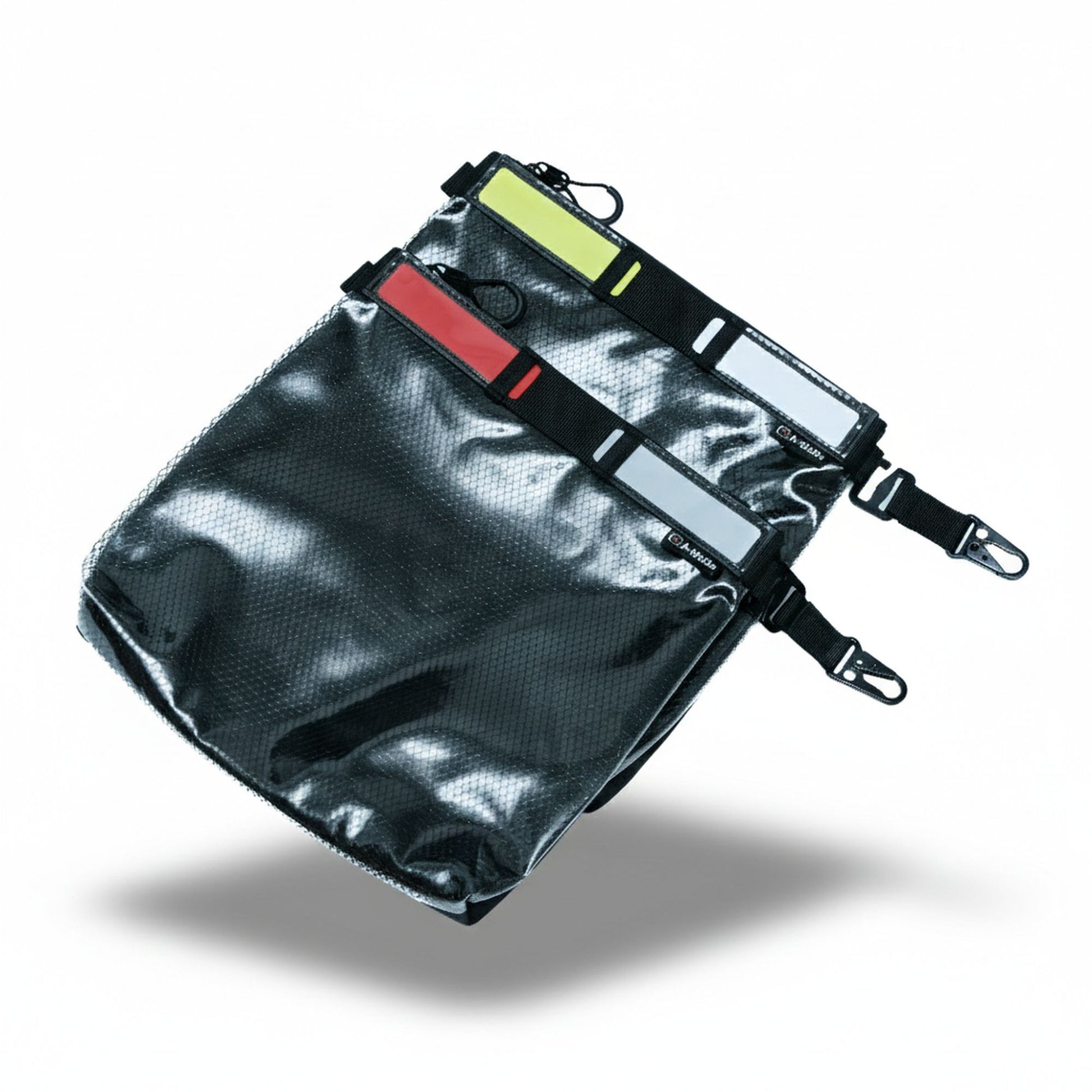 LID1519OBL2 lid organizer with two large black mesh pouches for Peli hard cases
