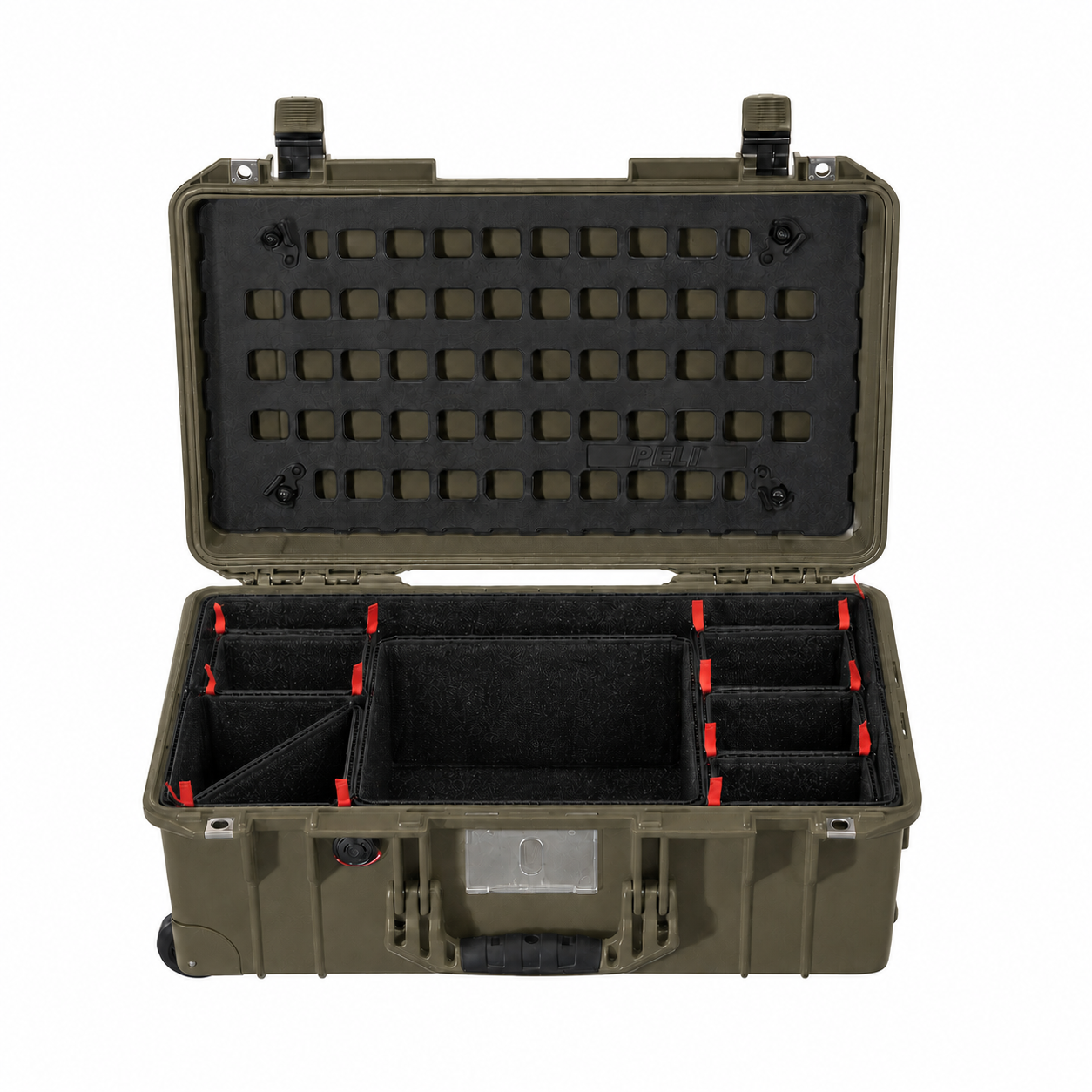 Peli Air 1535 taktikaline komplekt – TrekPak™ vaheseinasüsteem ja EZ-Click™ MOLLE kaanepaneel