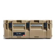 Peli CRATE 90L CR90 lastekasse i sandbeige, sett bakfra