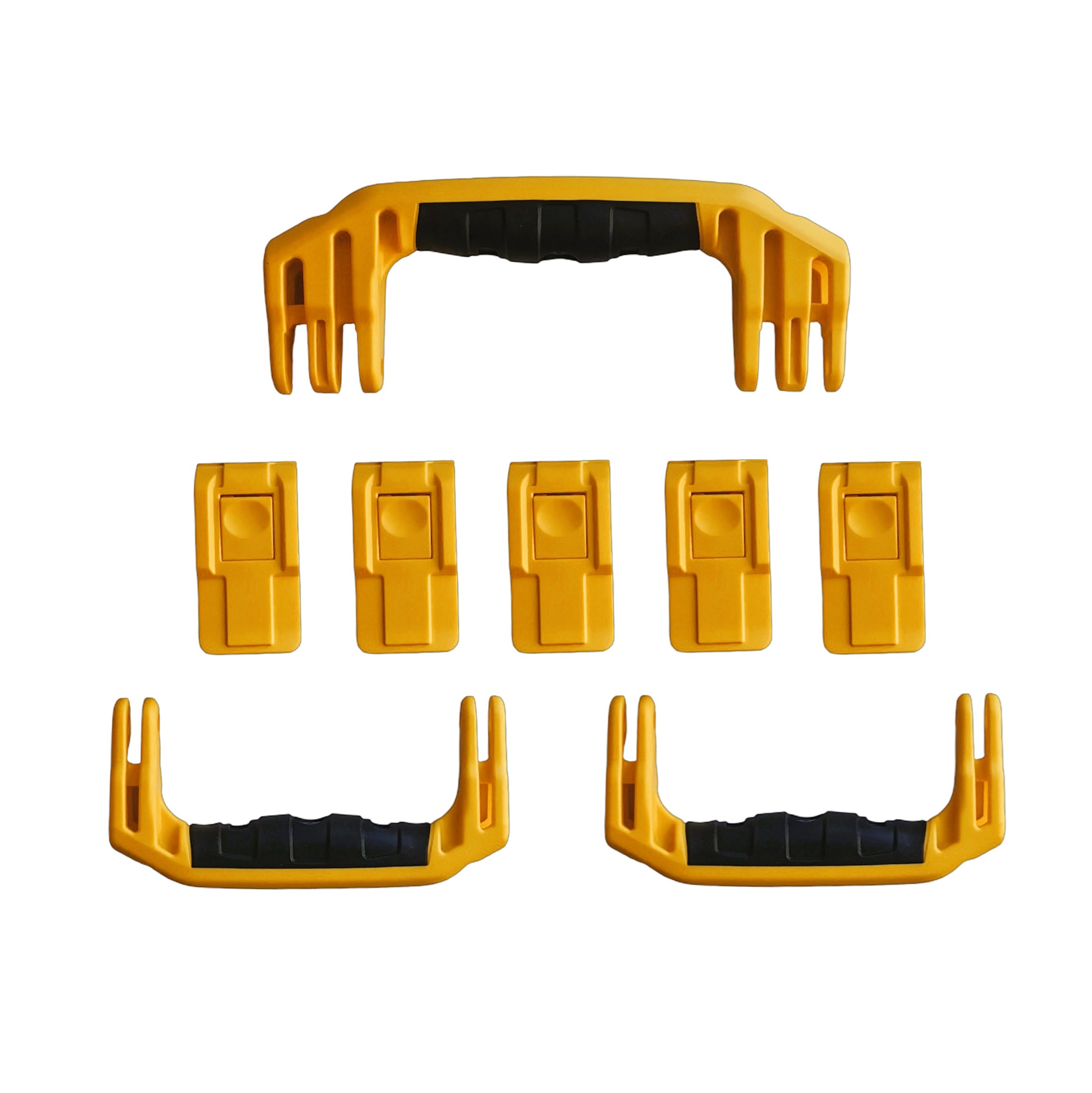 Peli Air 1615 yellow replacement latches and handles set – 5 latches and 3 handles