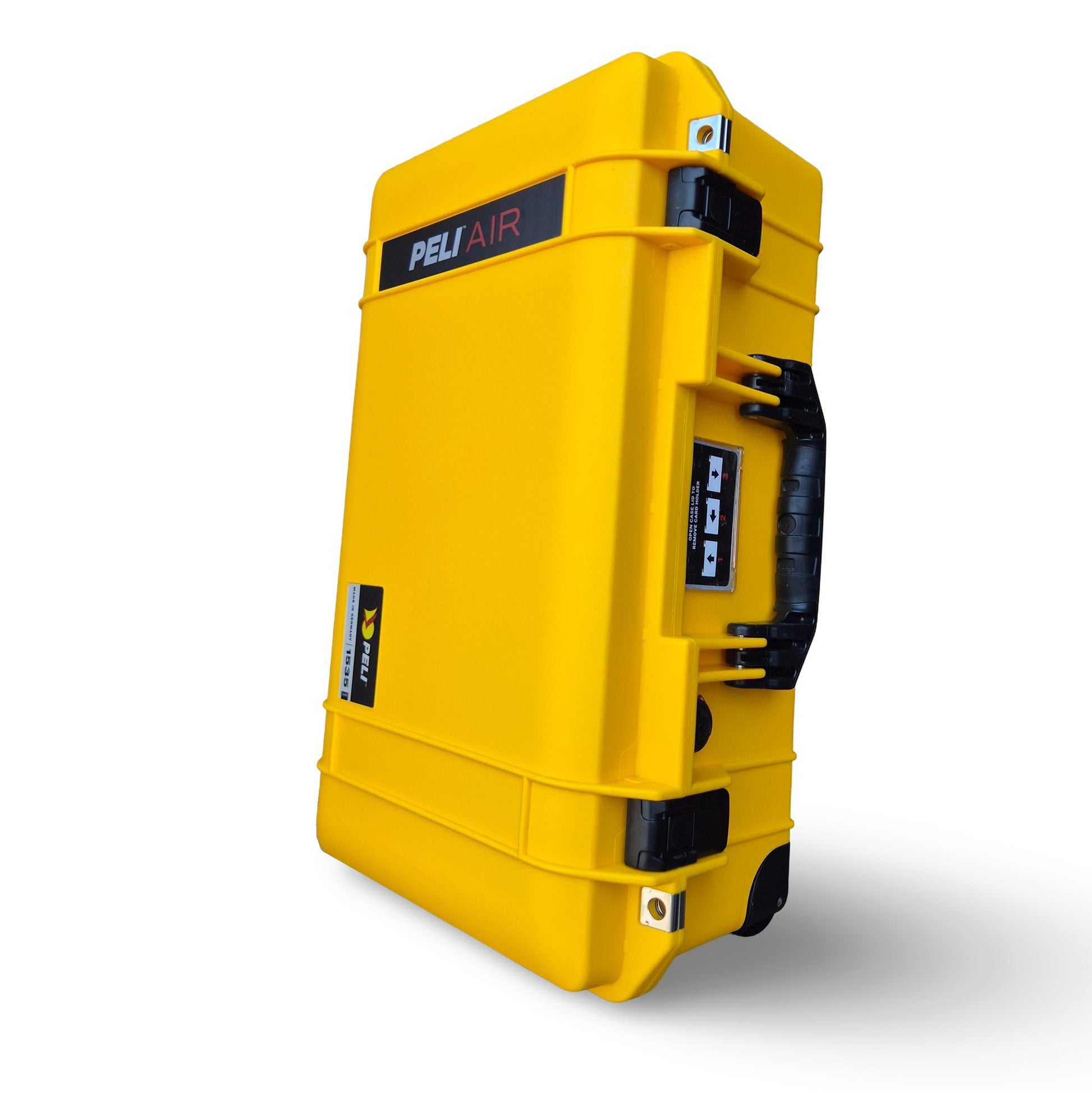 Peli Air 1535 Carry-On — Yellow with Black protective case as cabin hand luggage