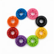 Aftermarket replacement rubber wheels compatible with all Peli Air cases – set of 2, 8 colour options