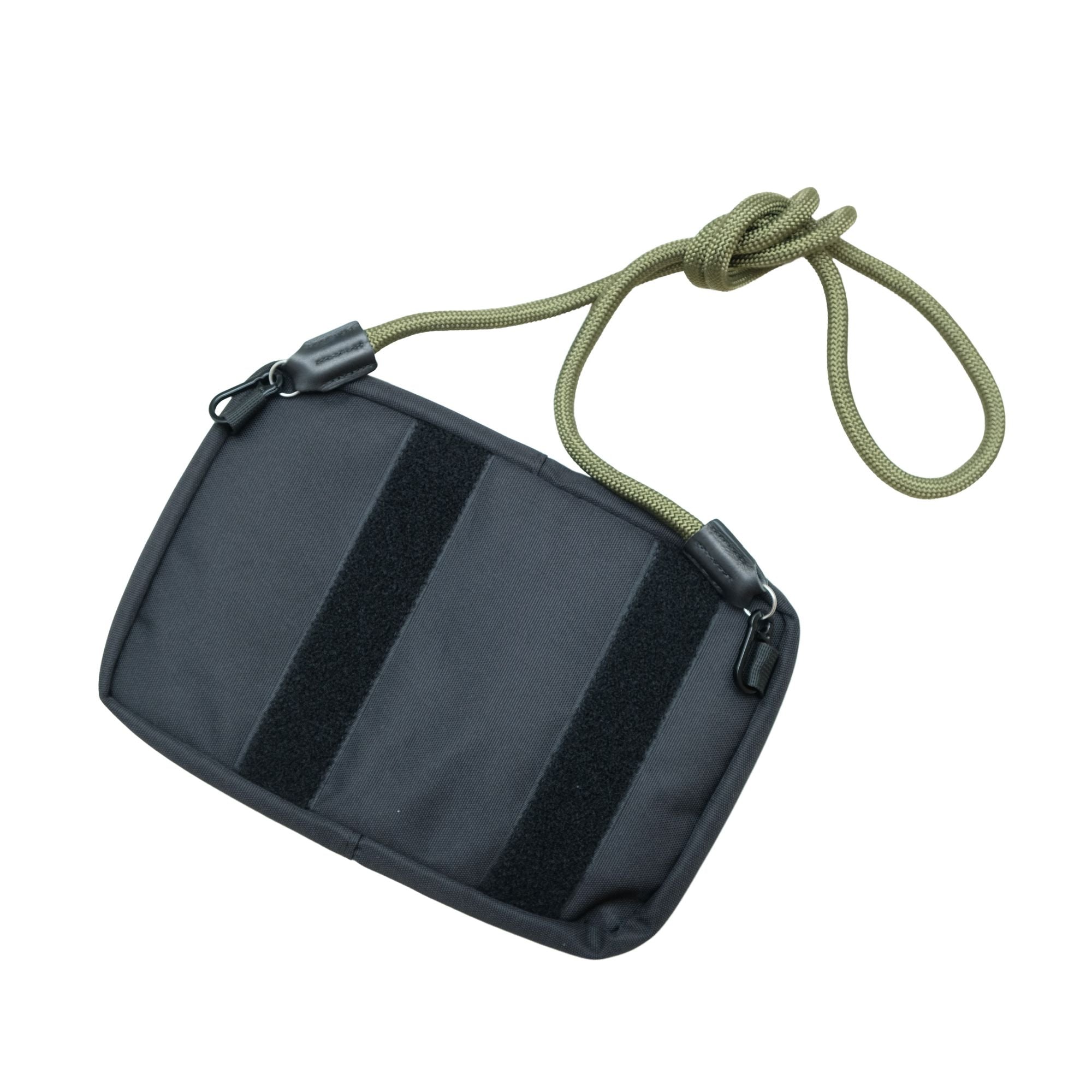 Close-up of the 900D waterproof Oxford fabric on the Starlink Mini lid organizer