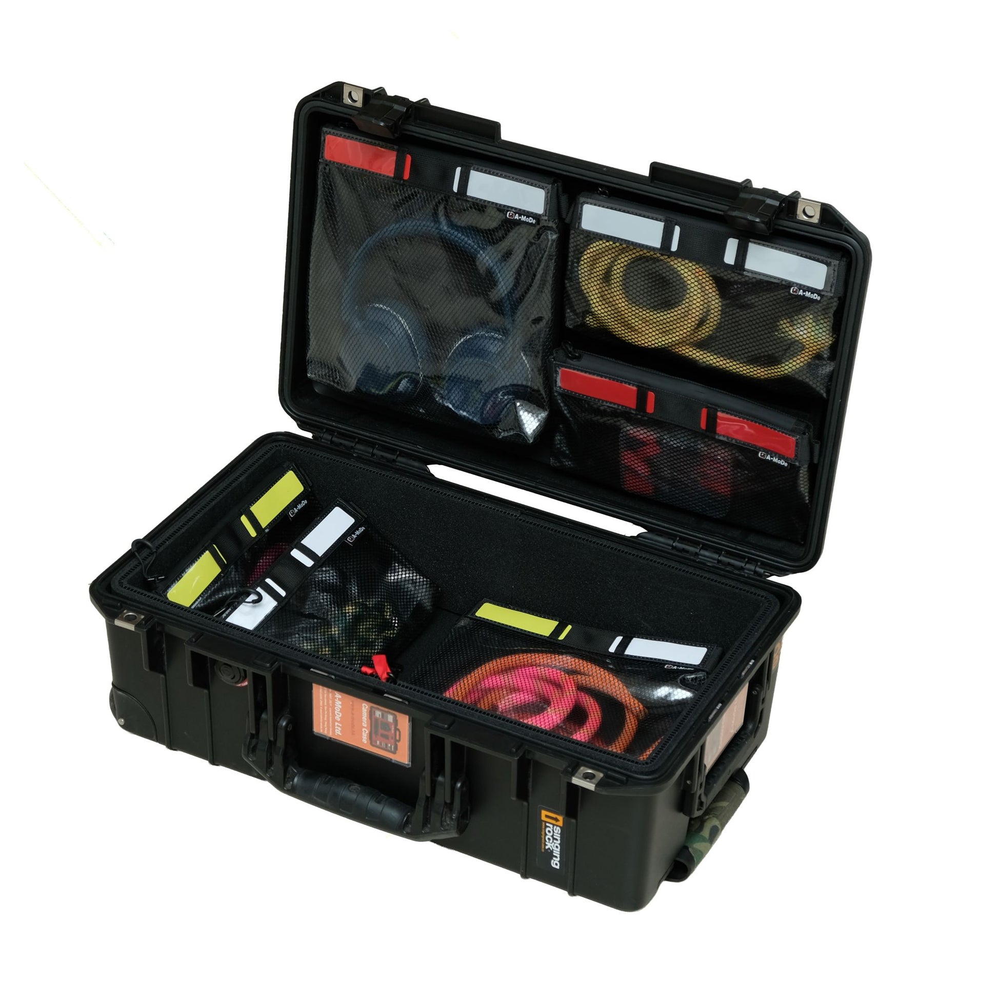Mesh pouches of the LID1519OBL2 lid organizer for Peli 1510, Peli Air 1535 and Storm IM2500