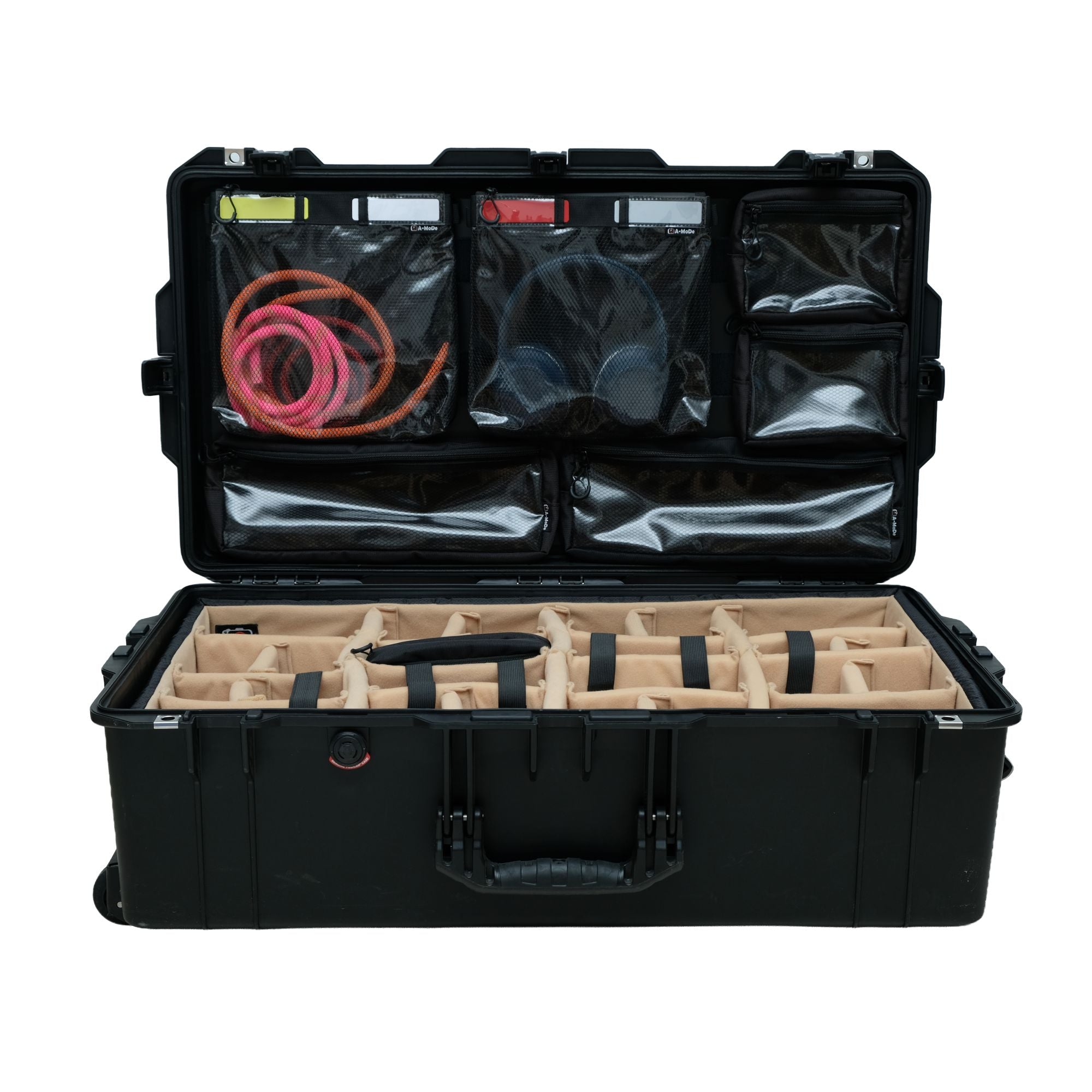 A-Mode LID1519OBL2 photographic mesh pouches for Peli case organizers