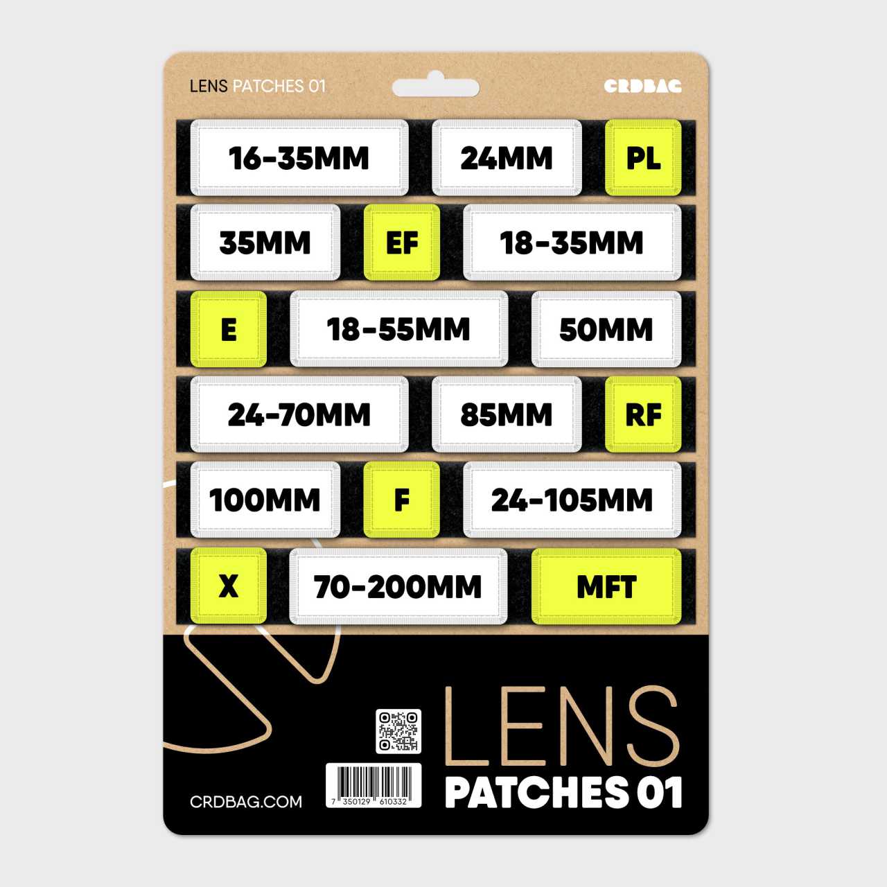 Ensemble de Patches Photographie – Patches de Lentilles