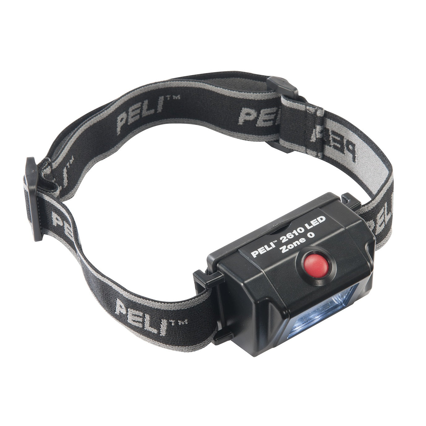 Peli 2610Z0 HeadsUp Lite hodelykt med 3 LED og trykknapp med to moduser, ATEX Sone 0