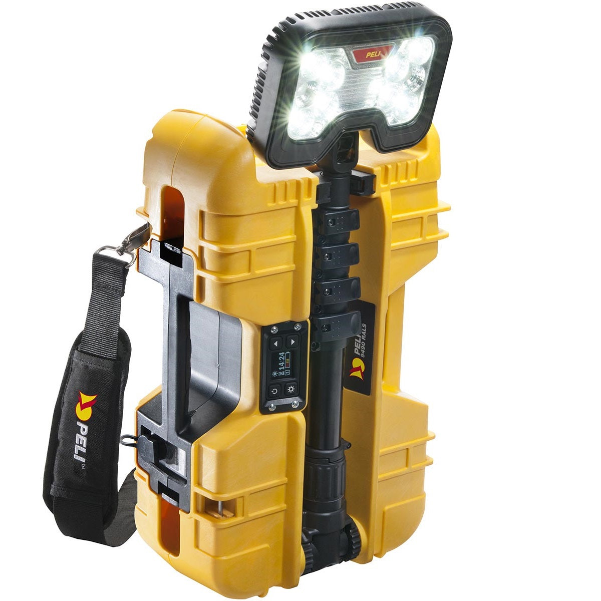 LED floodlight PELI RALS 9490 with a collapsible mast