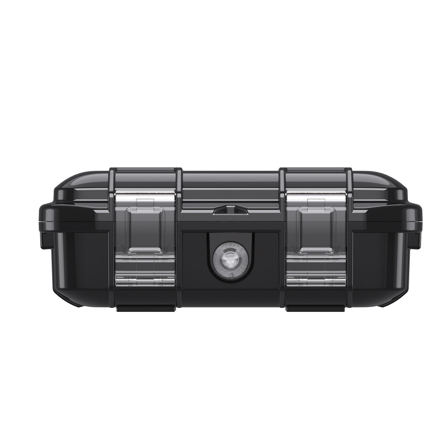 Peli M40 Micro Case zwart gesloten — IP67 waterdichte polycarbonaat micro case met dubbele sluitingen