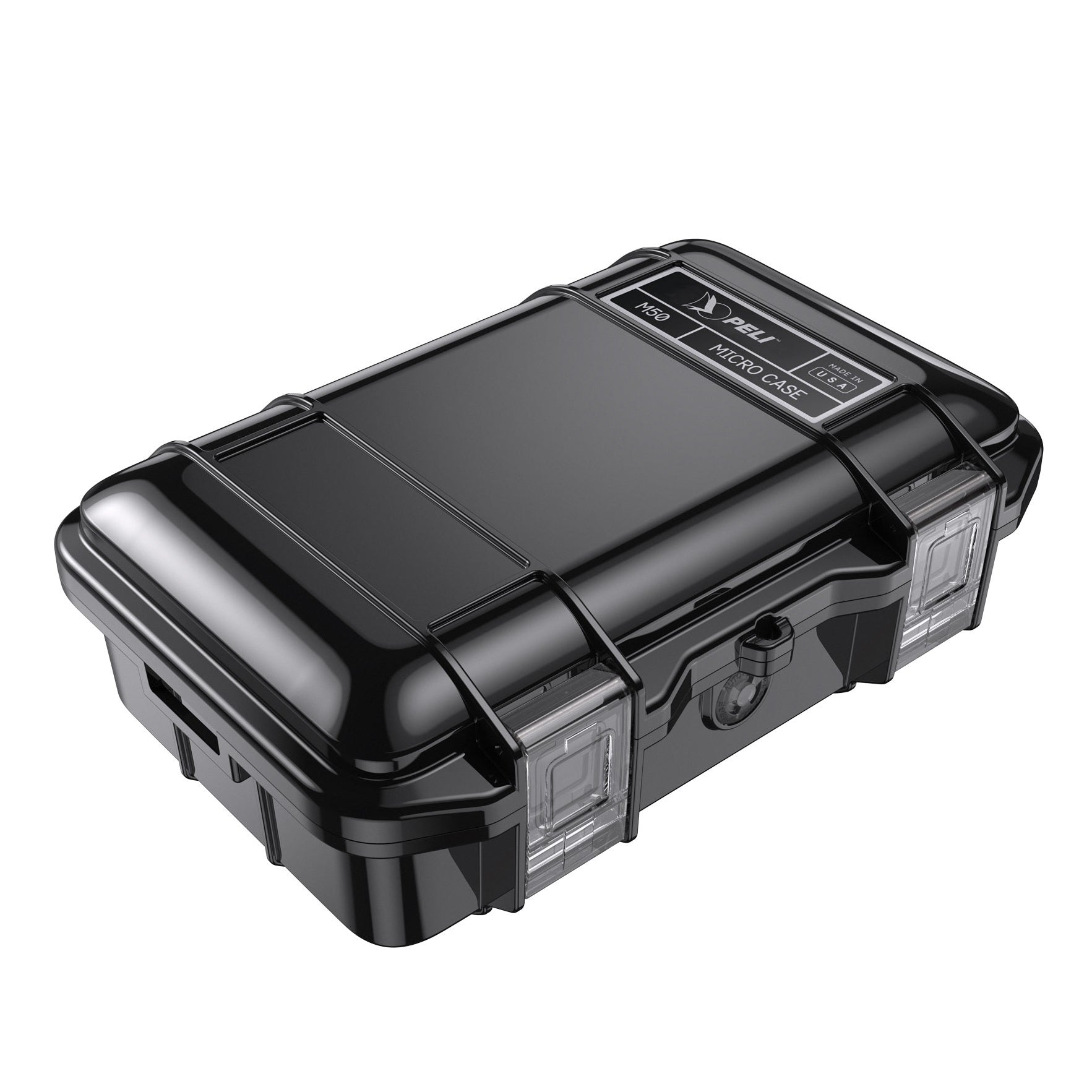 Peli M50 Micro Case black closed — crushproof dustproof compact hard case for EDC and travel