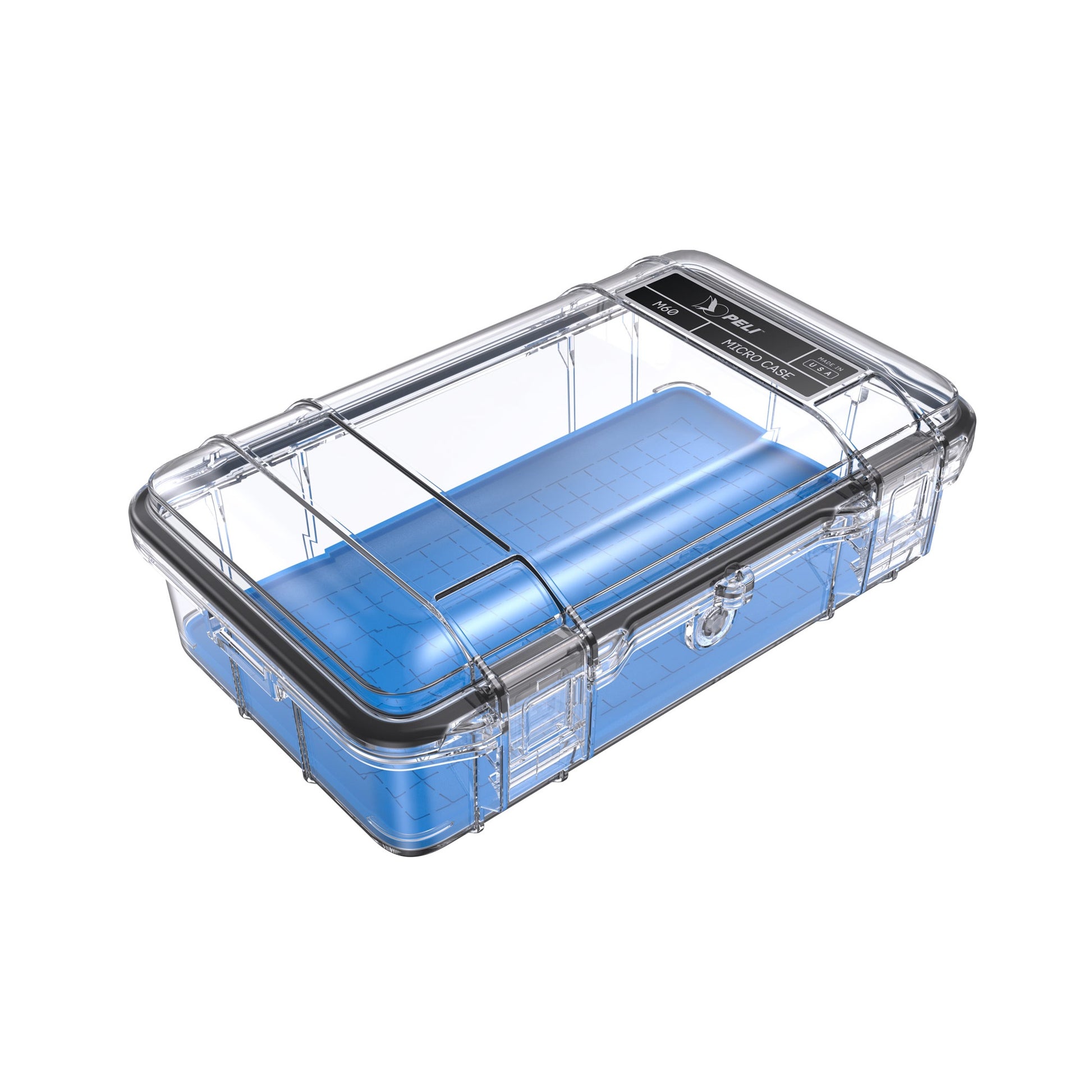 Peli M60 Micro Case Blue Clear 1