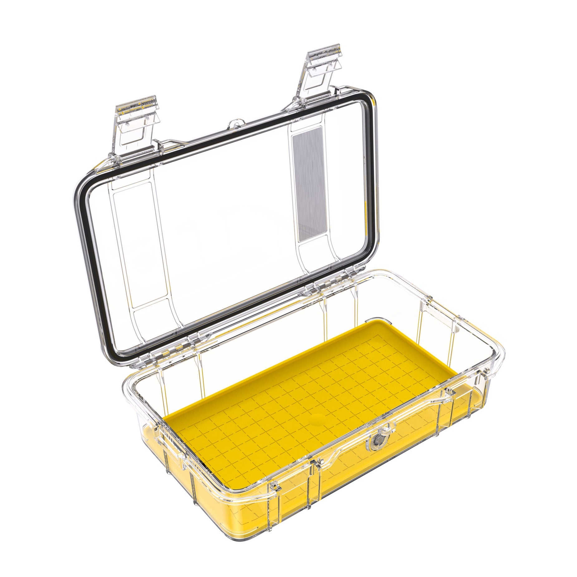 Peli M60 Micro Case Yellow Clear Open