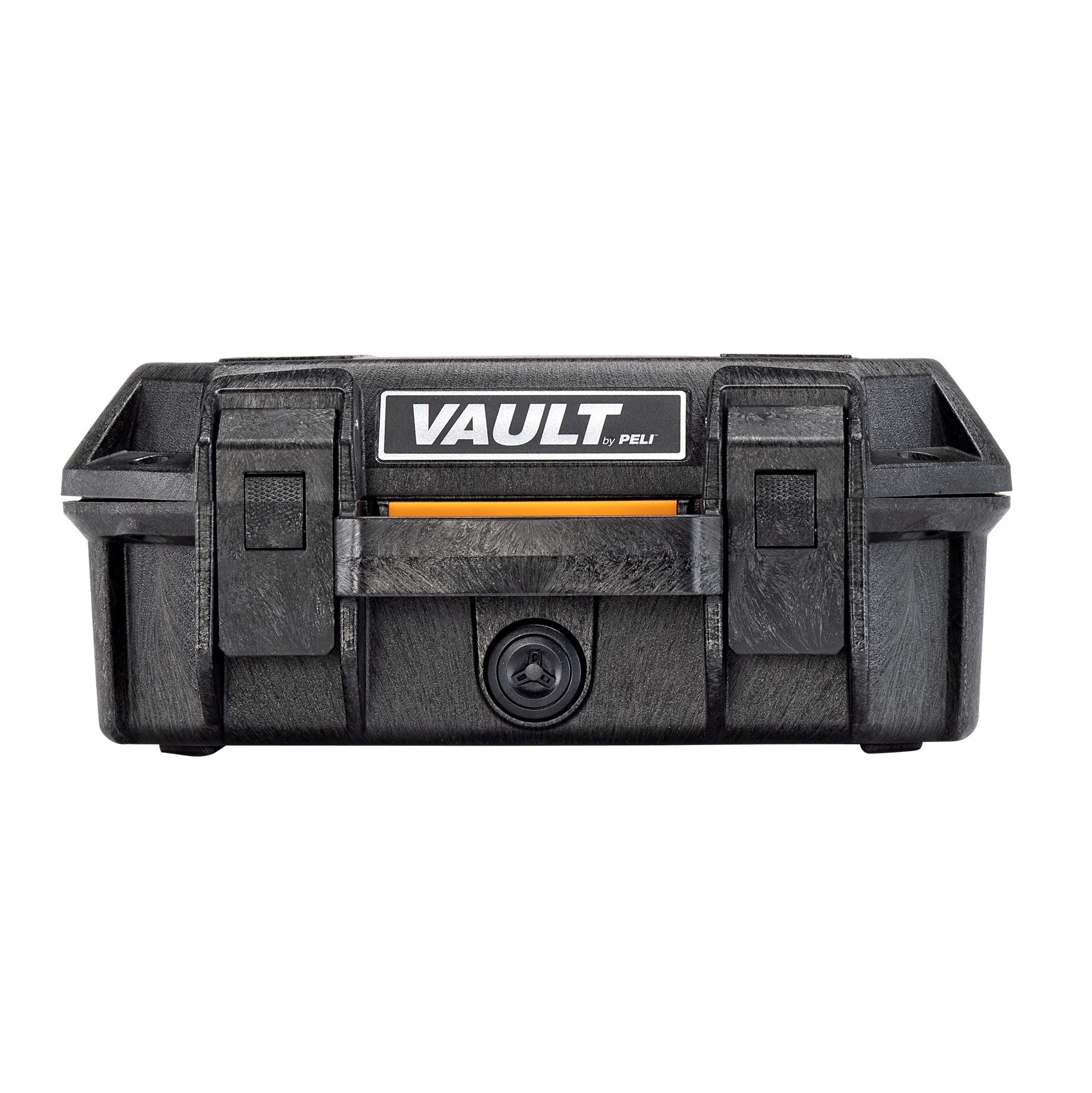 Peli Vault V100 mali kofer za pištolj u boji crna — detalj ugrađenog lokota