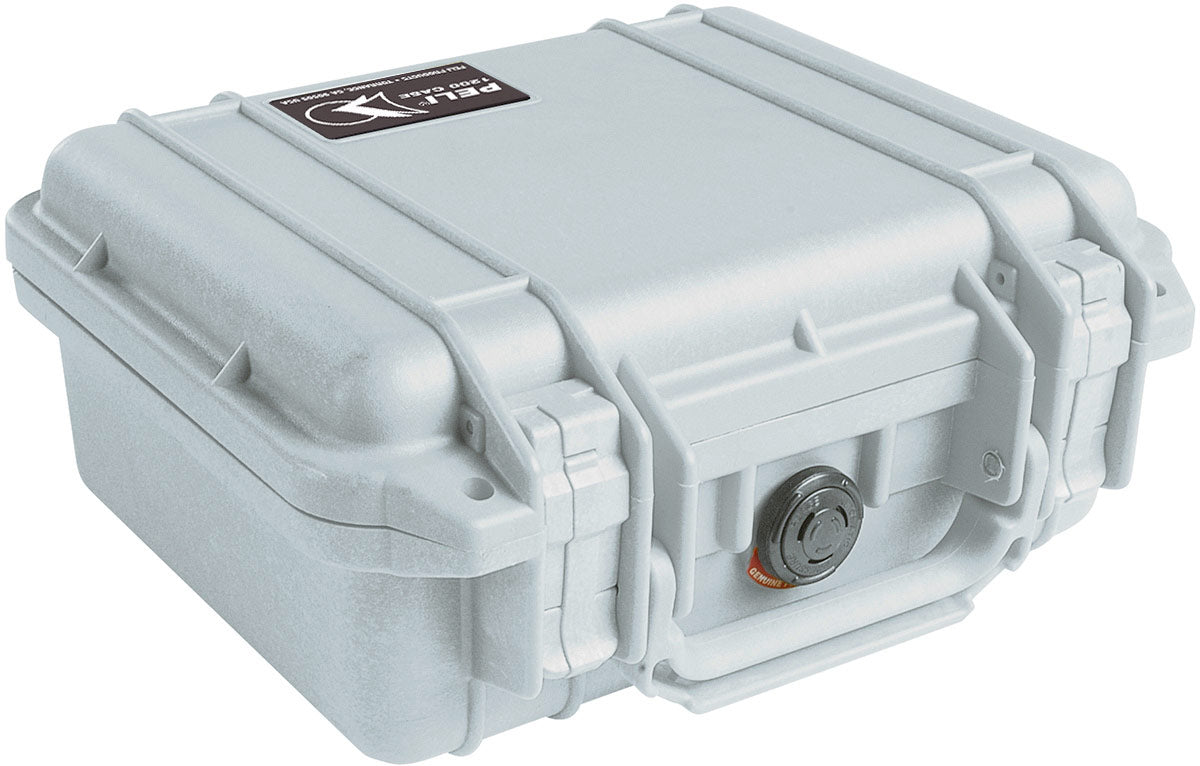 peli1200silvercaseforpistolandammo