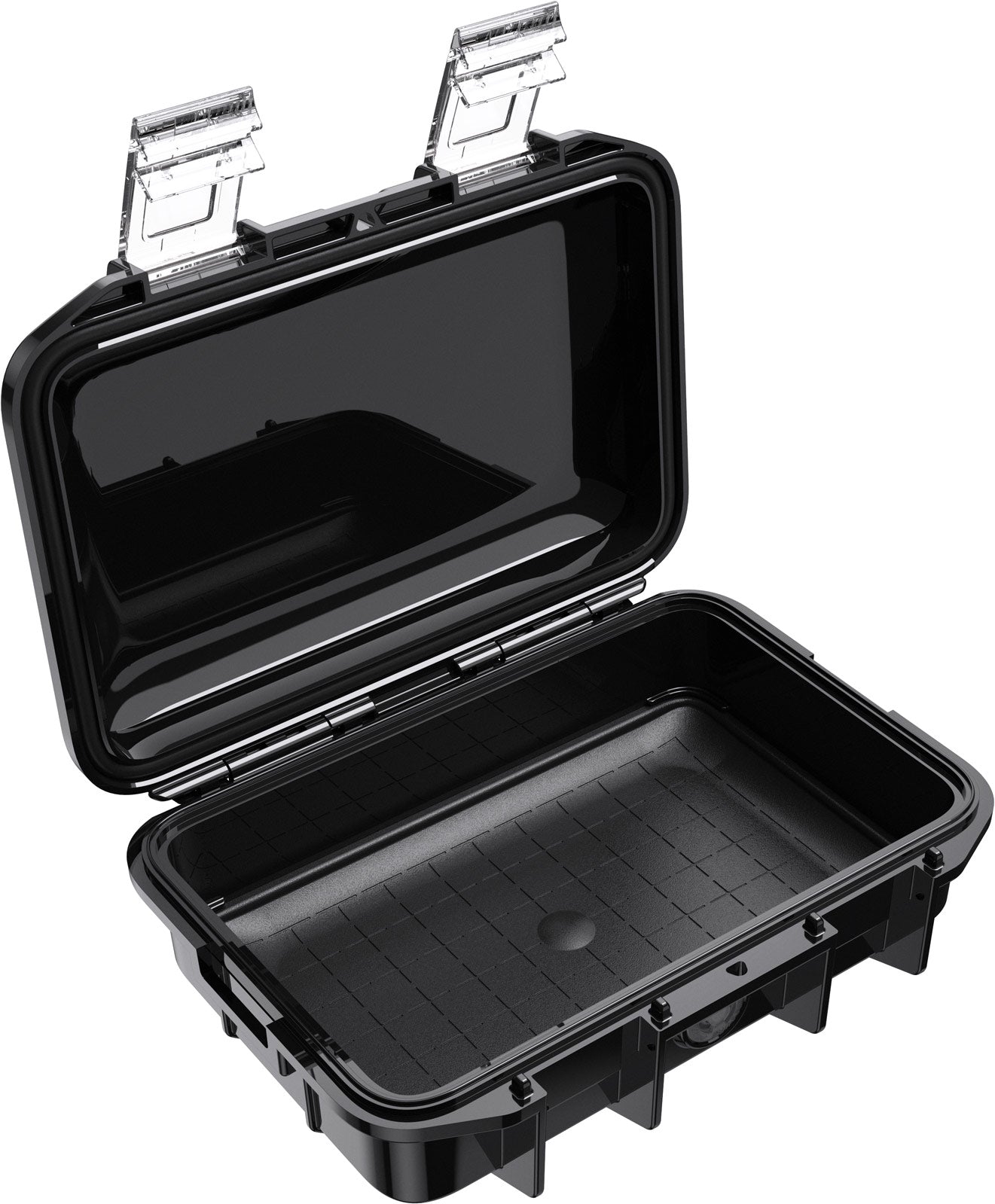 Peli M40 Micro Case open interieur — 15,2 × 9,7 × 5,3 cm ruimte voor telefoon, gereedschap of cameraspullen