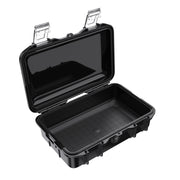 Peli M50 Micro Case black — open view showing O-ring seal and no-slip liner, IP67 waterproof
